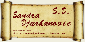 Sandra Đurkanović vizit kartica